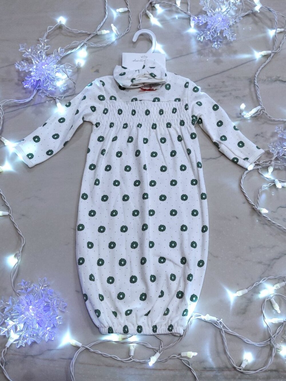 New Starting Out Baby Christmas Holiday Outfit 0-6 mos 2pc NWT